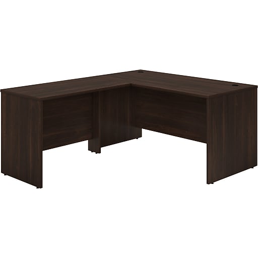 Bush Business Furniture Studio C 60"W L Shaped Desk with 42W Return, Black Walnut (STC050BW