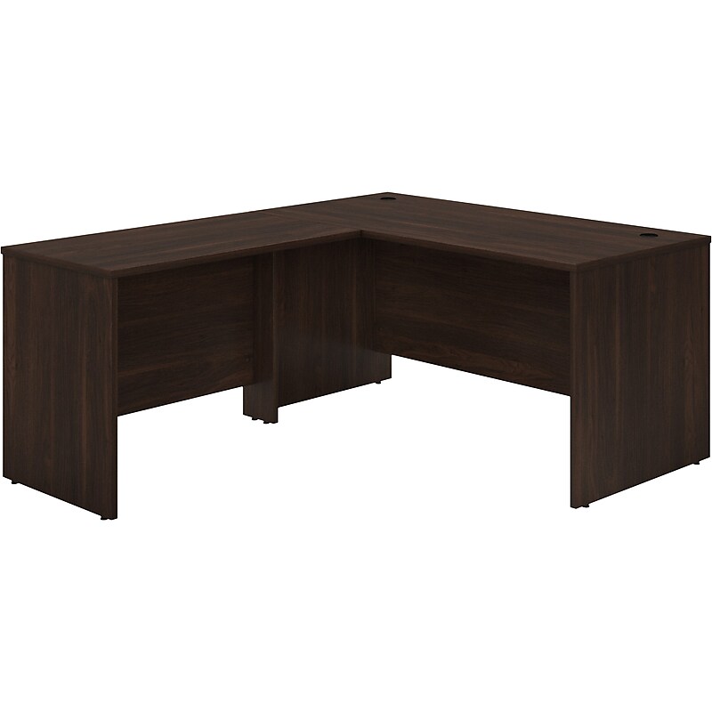 Bush Business Furniture Studio C 60"W L Shaped Desk with 42W Return, Black Walnut (STC050BW) image 1