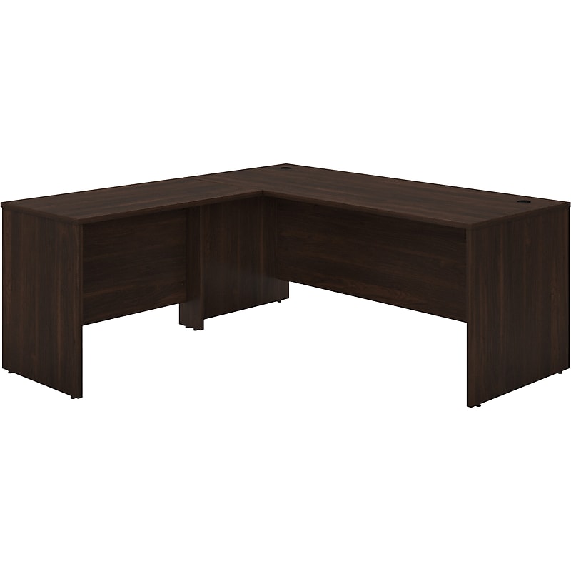 Bush Business Furniture Studio C 72"W L Shaped Desk with Return, Black Walnut (STC049BW) image 1