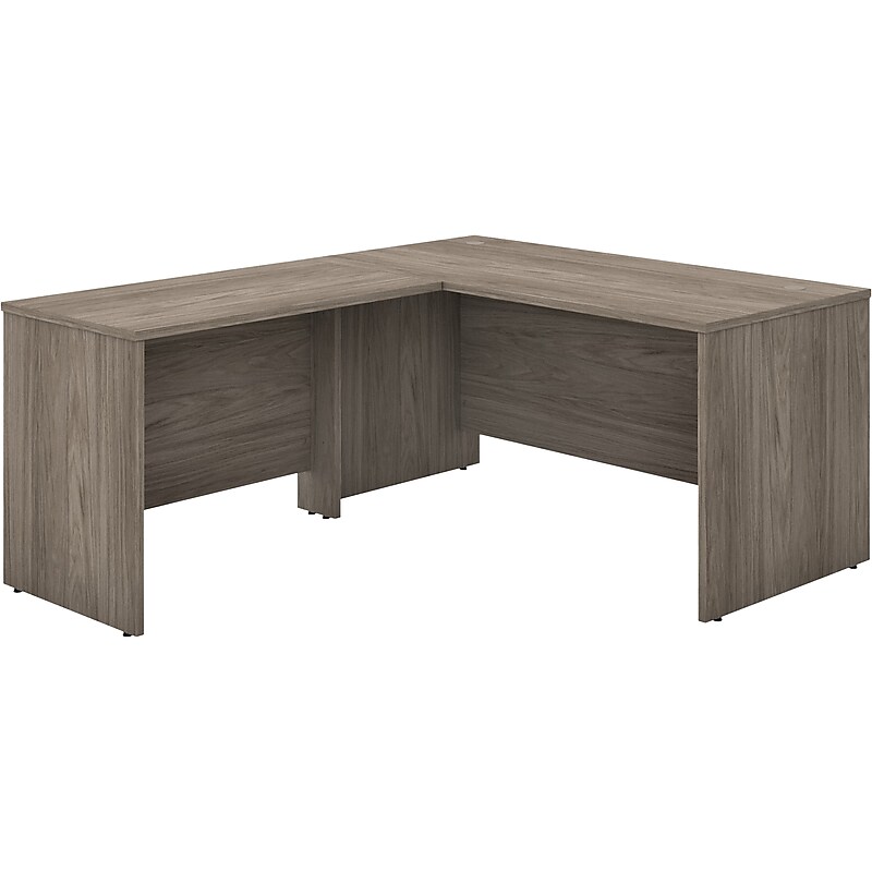 Bush Business Furniture Studio C 60"W L Shaped Desk with 42W Return, Modern Hickory (STC050MH) image 1