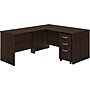 Bush Business Furniture Studio C 60"W L Shaped Desk with Mobile File Cabinet and Return, Black Walnut (STC008BWSU)~#|#~sp143582206_sc7