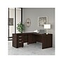 Bush Business Furniture Studio C 60"W L Shaped Desk with Mobile File Cabinet and Return, Black Walnut (STC008BWSU)~#|#~sp143582207_sc7