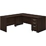 Bush Business Furniture Studio C 72"W L Shaped Desk with Mobile File Cabinet and Return, Black Walnut (STC007BWSU)~#|#~sp143582214_sc7