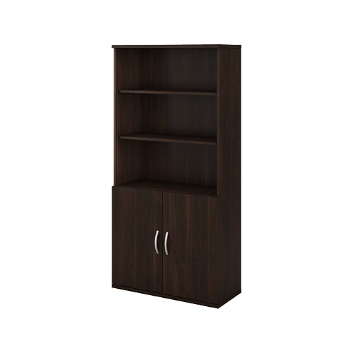 Bush Business Furniture Studio C 72.8"H 5Shelf Bookcase with Doors