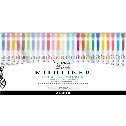 Zebra 10ct Mildliner Dual-tip Creative Markers Assorted Colors