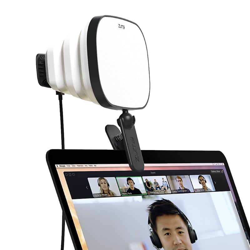 Zumy Zumy 500-Lux Pro-Quality Portable Light for Video Meetings, (ZMBLK-AV1) image 1