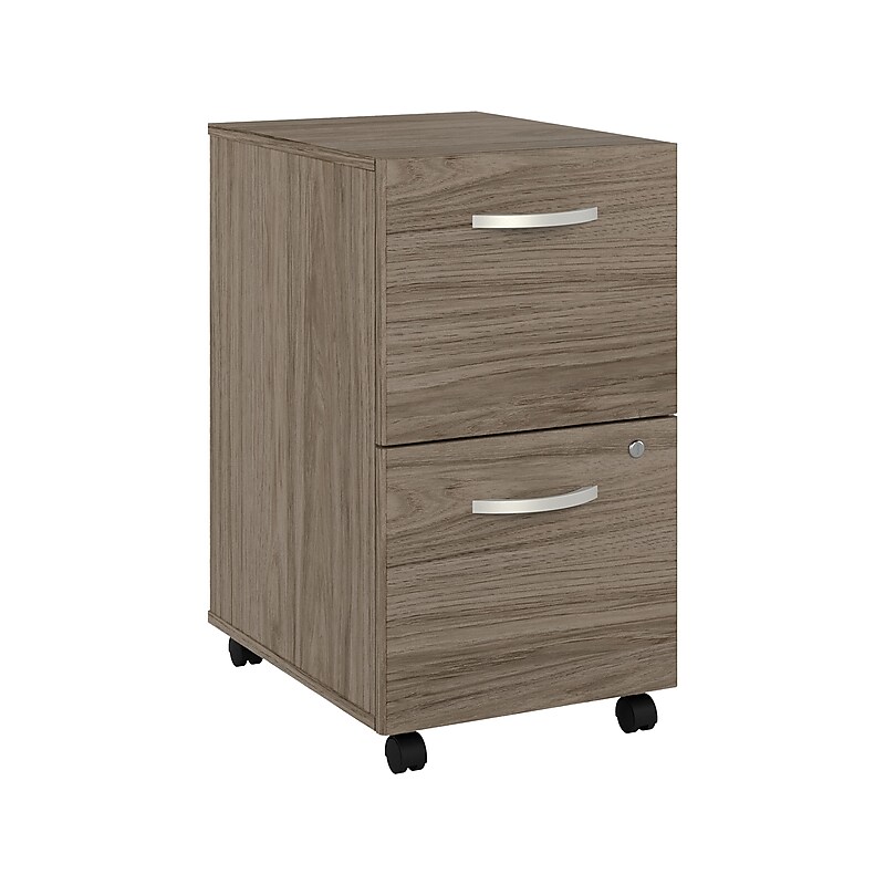 Bush Business Furniture Studio C 2-Drawer Mobile Vertical File Cabinet, Letter/Legal Size, Lockable, Modern Hickory (SCF116MHSU) image 1