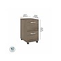 Bush Business Furniture Studio C 2-Drawer Mobile Vertical File Cabinet, Letter/Legal Size, Lockable, Modern Hickory (SCF116MHSU)~#|#~sp143680516_sc7
