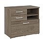 Bush Business Furniture Studio C Office Storage Cabinet with Drawers and Shelves, Modern Hickory (SCF130MHSU)~#|#~sp143680535_sc7