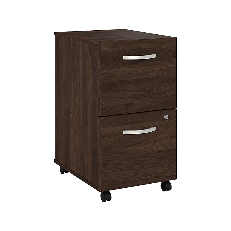 Bush Business Furniture Studio C 2-Drawer Mobile Vertical File Cabinet, Letter/Legal Size, Lockable, Black Walnut (SCF116BWSU) image 1
