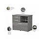 Bush Business Furniture Studio C Office Storage Cabinet with Drawers and Shelves, Platinum Gray (SCF130PGSU)~#|#~sp143680586_sc7