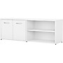 Bush Business Furniture Studio C Low Storage Cabinet with Doors and Shelves, White (SCS160WH)~#|#~sp143680598_sc7