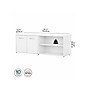 Bush Business Furniture Studio C Low Storage Cabinet with Doors and Shelves, White (SCS160WH)~#|#~sp143680601_sc7