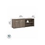 Bush Business Furniture Studio C Low Storage Cabinet with Doors and Shelves, Modern Hickory (SCS160MH)~#|#~sp143680608_sc7