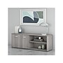 Bush Business Furniture Studio C Low Storage Cabinet with Doors and Shelves, Platinum Gray (SCS160PG)~#|#~sp143680613_sc7