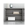 Bush Business Furniture Studio C Low Storage Cabinet with Doors and Shelves, Platinum Gray (SCS160PG)~#|#~sp143680617_sc7