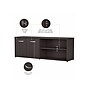Bush Business Furniture Studio C Low Storage Cabinet with Doors and Shelves, Storm Gray (SCS160SG)~#|#~sp143680621_sc7
