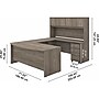 Bush Business Furniture Studio C 72"W U Shaped Desk with Hutch and Mobile File Cabinet, Modern Hickory (STC003MHSU)~#|#~sp143680684_sc7