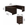 Bush Business Furniture Studio C 72"W U Shaped Desk with Mobile File Cabinet, Black Walnut (STC004BWSU)~#|#~sp143680693_sc7