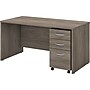Bush Business Furniture Studio C 60"W Office Desk with Mobile File Cabinet, Modern Hickory (STC014MHSU)~#|#~sp143680705_sc7