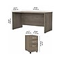 Bush Business Furniture Studio C 60"W Office Desk with Mobile File Cabinet, Modern Hickory (STC014MHSU)~#|#~sp143680709_sc7