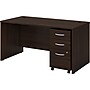 Bush Business Furniture Studio C 60"W Office Desk with Mobile File Cabinet, Black Walnut (STC014BWSU)~#|#~sp143680830_sc7