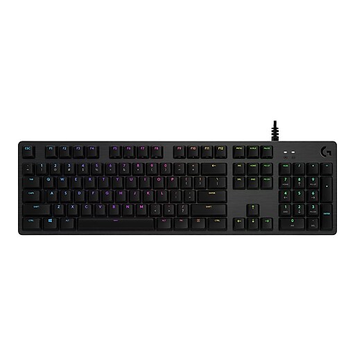Logitech G G512 Gaming Mechanical Keyboard, Carbon (920008936) Staples