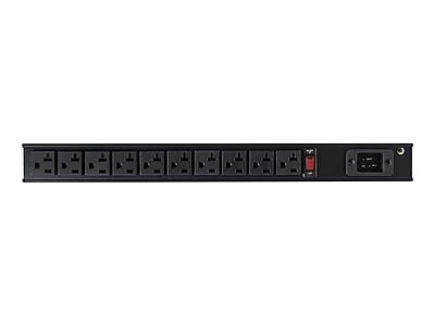 StarTech 10-Outlet Power Strip, 8′, Black (RKPW101920) Simolary simolary.com