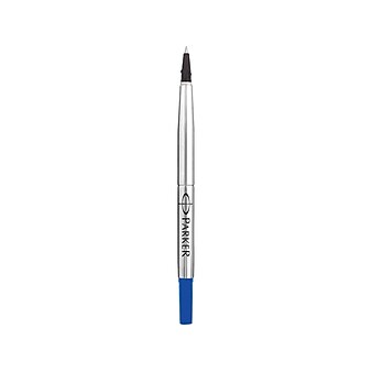 Parker Quink Rollerball Pen Refill, Medium Point, Blue Ink, 2/Pack (1950327)