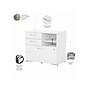 Bush Business Furniture Studio C Office Storage Cabinet with Drawers and Shelves, White (SCF130WHSU)~#|#~sp143774677_sc7