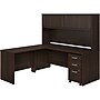 Bush Business Furniture Studio C 72"W L Shaped Desk with Hutch, Mobile File Cabinet and Return, Black Walnut (STC006BWSU)~#|#~sp143774705_sc7
