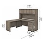 Bush Business Furniture Studio C 72"W L Shaped Desk with Hutch, Mobile File Cabinet and Return, Modern Hickory (STC006MHSU)~#|#~sp143774718_sc7