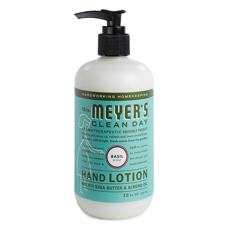 Mrs. Meyer's Clean Day Hand Lotion, Basil, 12 oz. (686591) image 1