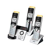 VTech Connect to Cell 80-2151-02 3 Handset Cordless Telephone, Silver/Black