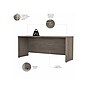 Bush Business Furniture Studio C 72"W Credenza Desk, Modern Hickory (SCD372MH-Z)~#|#~sp144158110_sc7