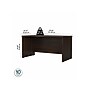 Bush Business Furniture Studio C 60"W Office Desk, Black Walnut (SCD260BW)~#|#~sp144158244_sc7