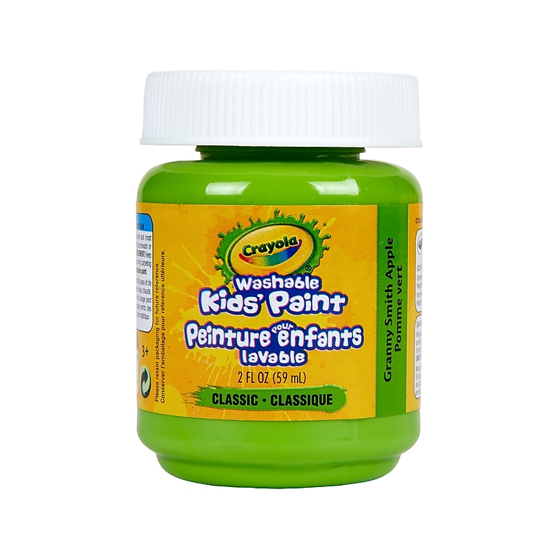 Crayola Washable Kid's Paint, Granny Smith Apple, 2 Oz. (54-2845) image 1