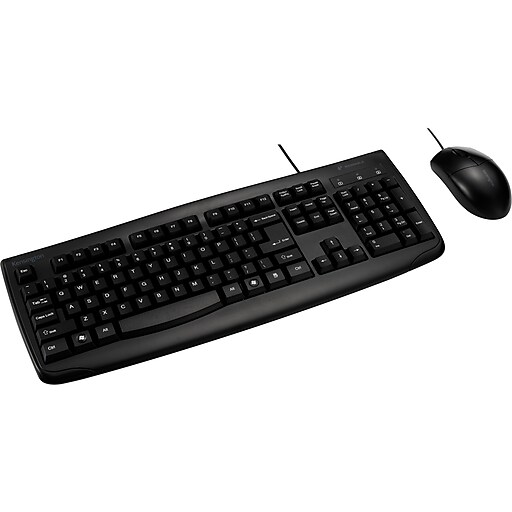 Kensington Pro Fit Keyboard and Optical Mouse Combo, Black (K70316US