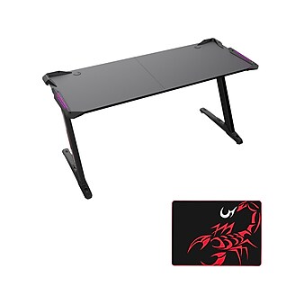 Eureka Ergonomic 61" Computer Gaming Desk, Black (GD0098-BK)