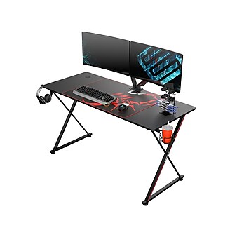 Eureka Ergonomic 55" Computer Gaming Desk, Black (GD0073-BK)