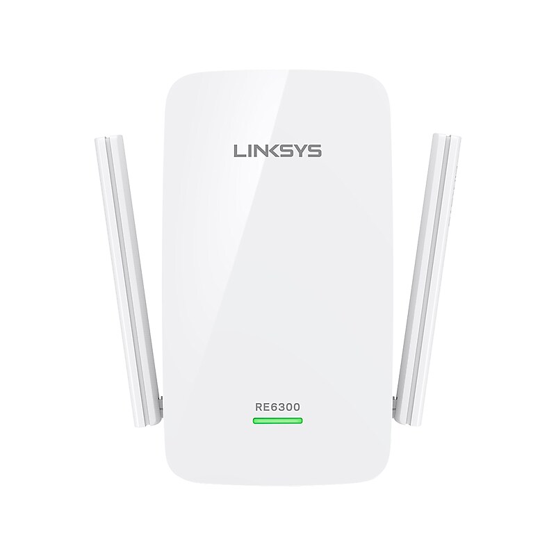Linksys RE6300 Dual Band 2.4/5GHz Wireless and Ethernet Extender, White image 1
