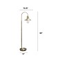 Lalia Home Barnlitt 64" Antique Brass Floor Lamp with Round Cage Shade (LHF-5022-AB)~#|#~sp144158601_sc7
