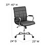 Flash Furniture Vivian Vinyl Swivel Mid-Back Executive Office Chair, Black (GO2240BK)~#|#~sp144375299_sc7