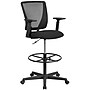 Flash Furniture Harper Ergonomic Mesh Fabric Swivel Mid-Back Drafting Chair, Black (GO2100A)~#|#~sp144375313_sc7