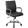 Flash Furniture Vivian Vinyl Swivel Mid-Back Executive Office Chair, Black (GO2240BK)~#|#~sp144375448_sc7