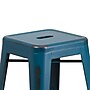 Flash Furniture Colorful Restaurant Counter Height Stool, Antique Blue (ETBT350324AB)~#|#~sp144375486_sc7