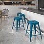 Flash Furniture Colorful Restaurant Counter Height Stool, Antique Blue (ETBT350324AB)~#|#~sp144375740_sc7