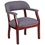 Flash Furniture Fabric Luxurious Conference Chair with Silver Trim Nails, Gray (BZ105GY)~#|#~sp144375816_sc7