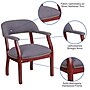 Flash Furniture Fabric Luxurious Conference Chair with Silver Trim Nails, Gray (BZ105GY)~#|#~sp144375822_sc7