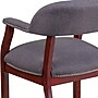Flash Furniture Fabric Luxurious Conference Chair with Silver Trim Nails, Gray (BZ105GY)~#|#~sp144375926_sc7